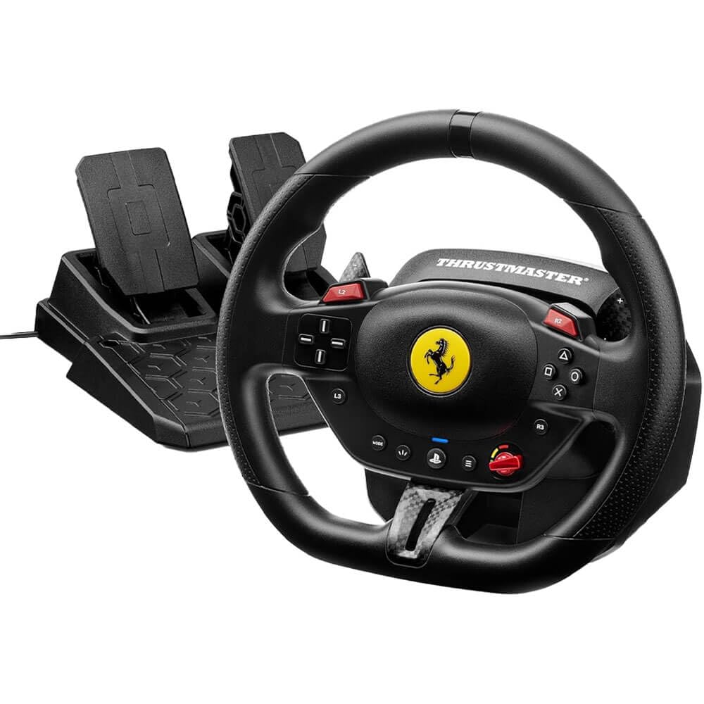 Thrustmaster T98 Ferrari 296 GTB - Racing Wheel and Pedal Set - PS5 & PC