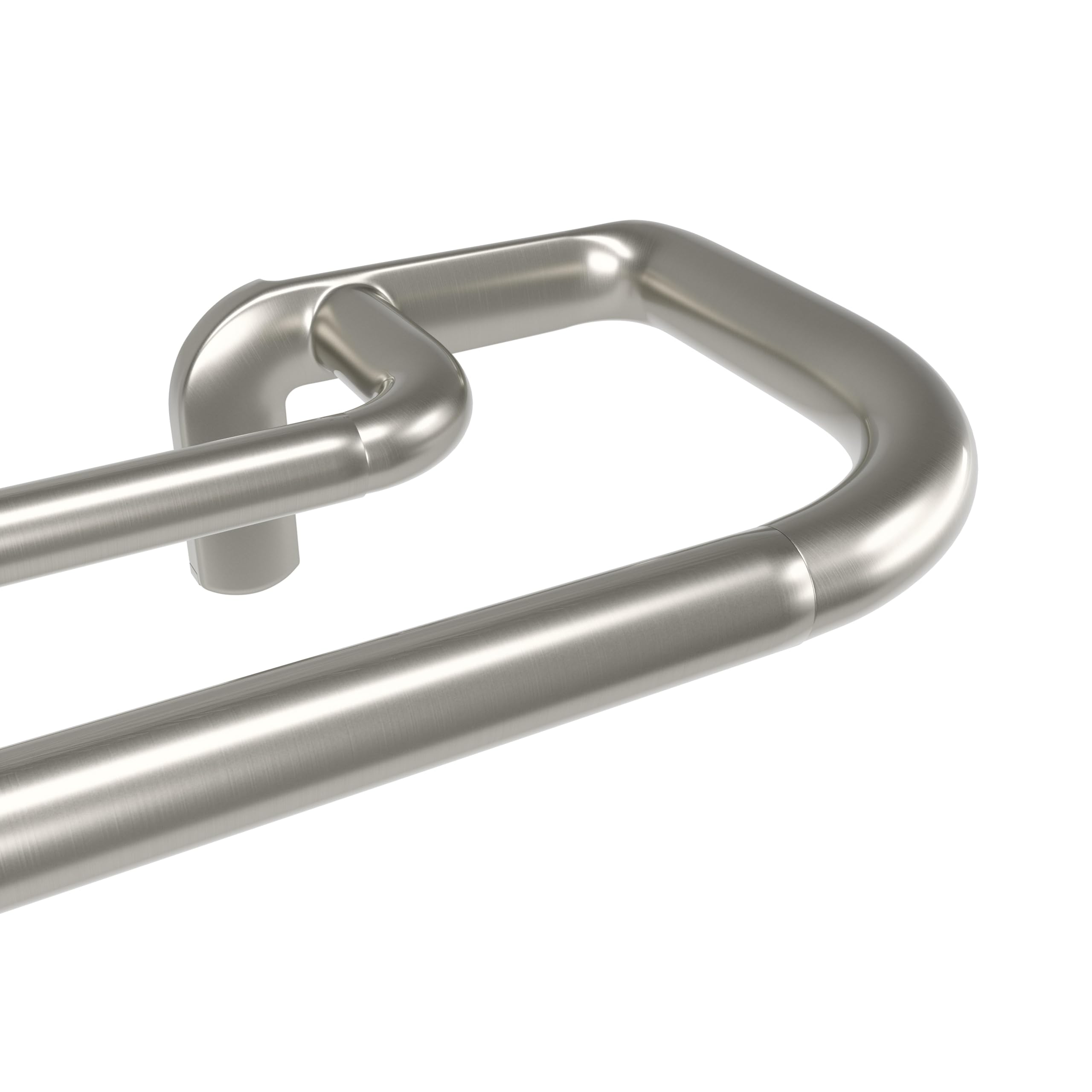 Umbra Twilight Double Curtain Rod, Wrap Around, 66 to 144 Inches, Nickel