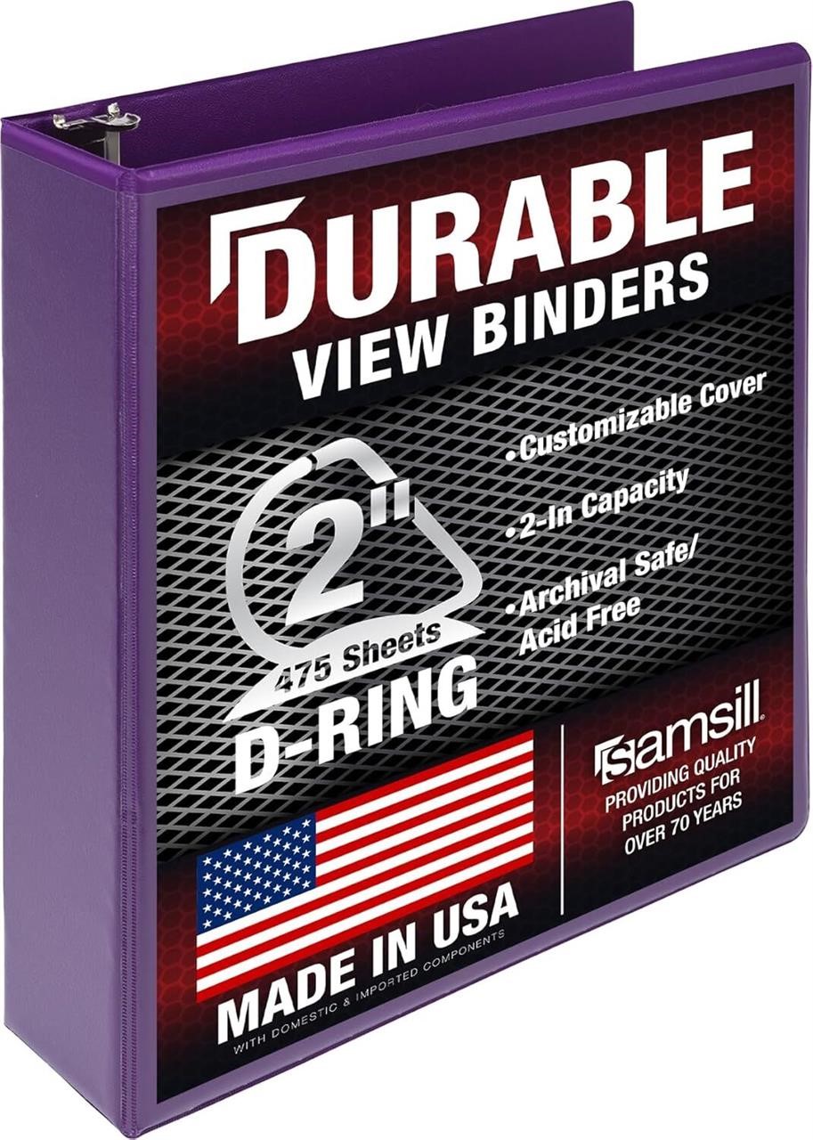 Samsill Durable 2 inch 3 Ring