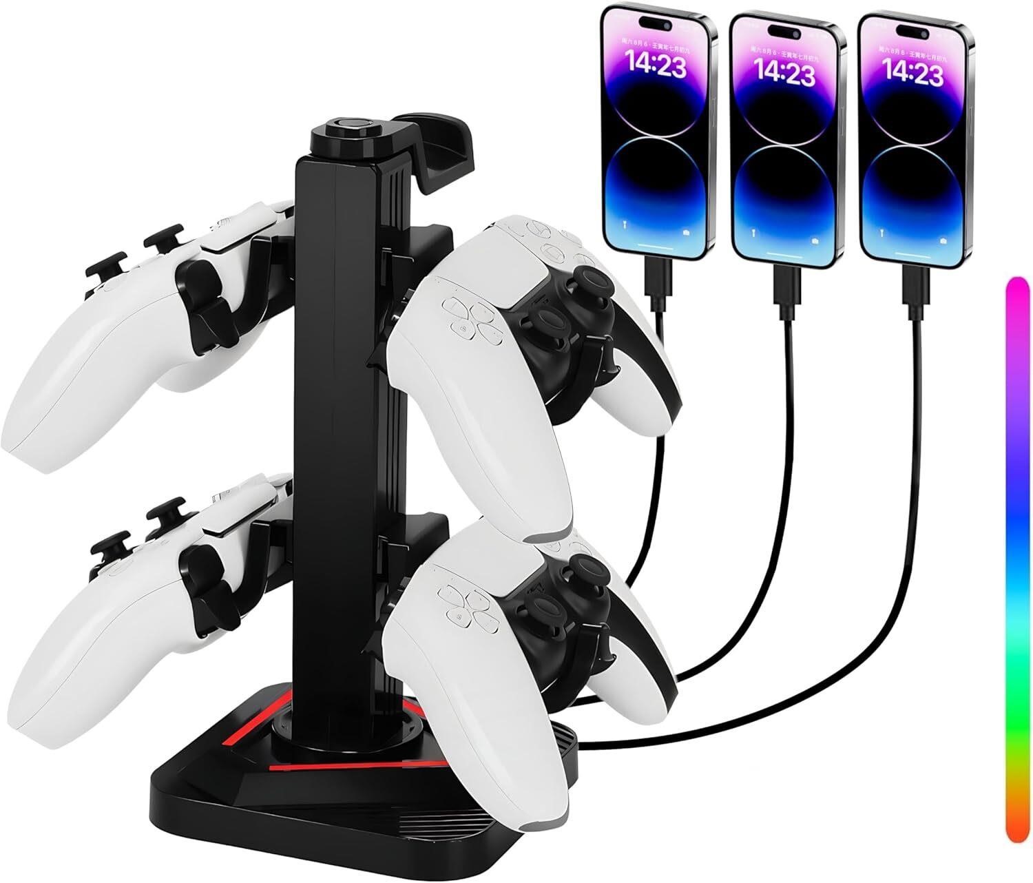 Gaming Headset Stand with 3 US