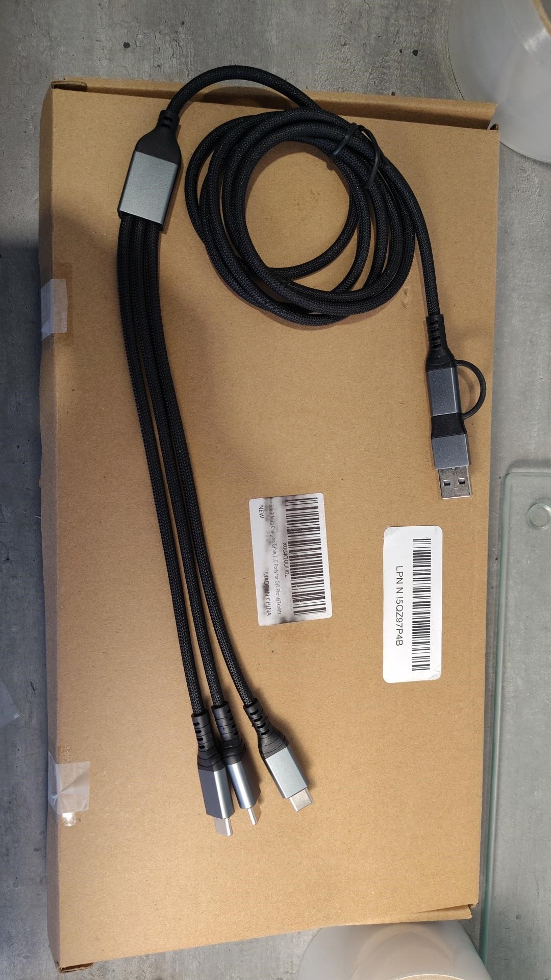 Multi-charging cable c ports f