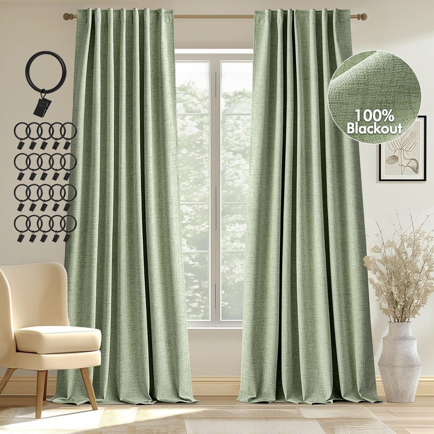 MIULEE 100% Blackout Curtains