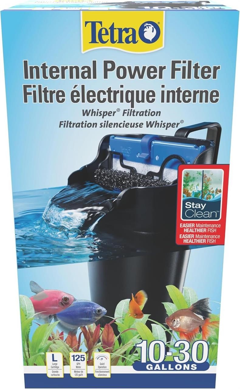 Tetra Aquarium Power Filter, Whisper 10-30 Gallon Fish Tanks