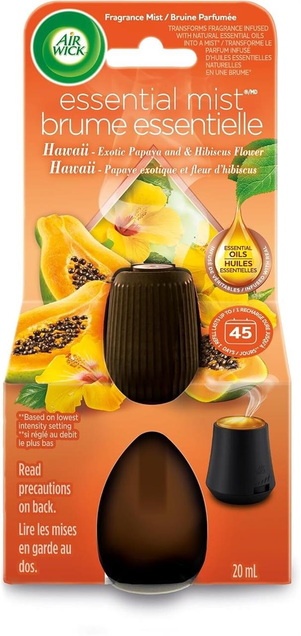 Airwick Essential Oils Diffuser Mist Refill, Mandarin & Sweet Orange, 1ct