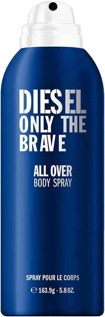 Diesel Only The Brave, Body Spray for Men, Fougere Scent With Notes of Lemon, Rosemary & Ambery Wood, 6.8 Fl. Oz.