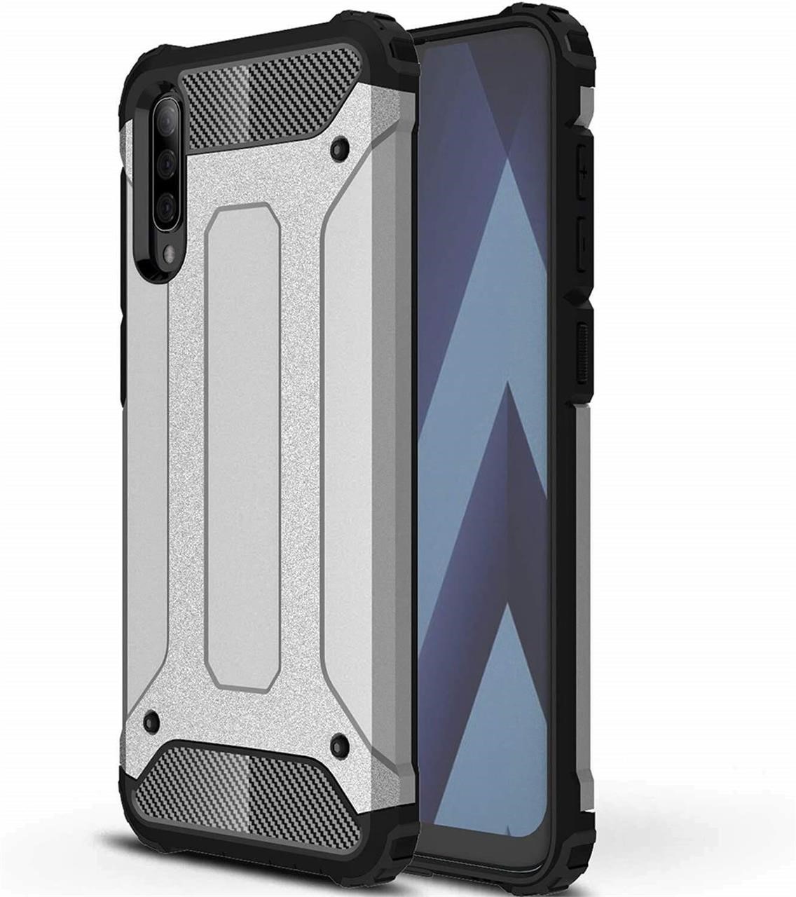Vultic Armor Case for Samsung Galaxy A70, Heavy Duty [4 Corners Shockproof Protection] Bumper Cover (Grey)