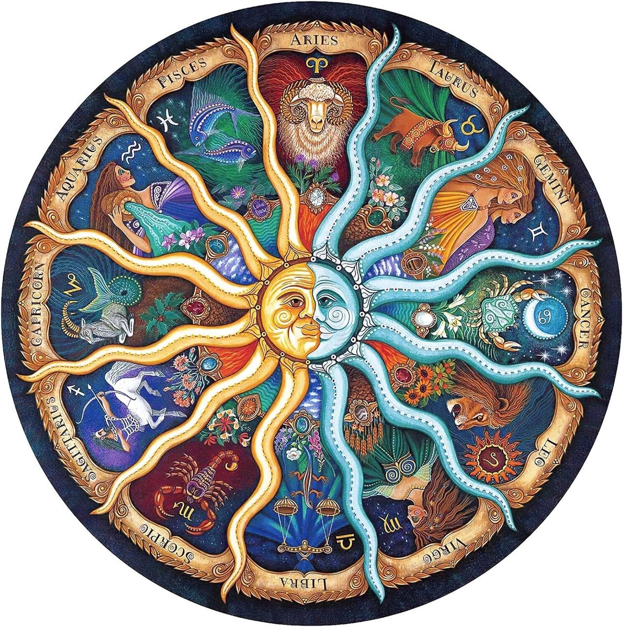 Puzzles for Adults 1000 Piece Jigsaw Puzzles 1000 Pieces for Adults Kids Puzzle Game Toys Gift Zodiac Horoscope 26.7 x 26.7