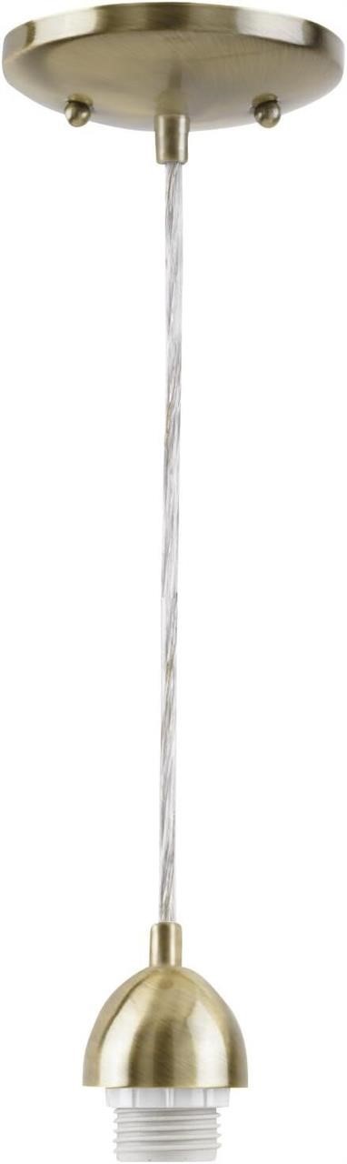 Westinghouse Lighting 7028700 Single-Light Mini-Pendant Kit with Antique Bras.
