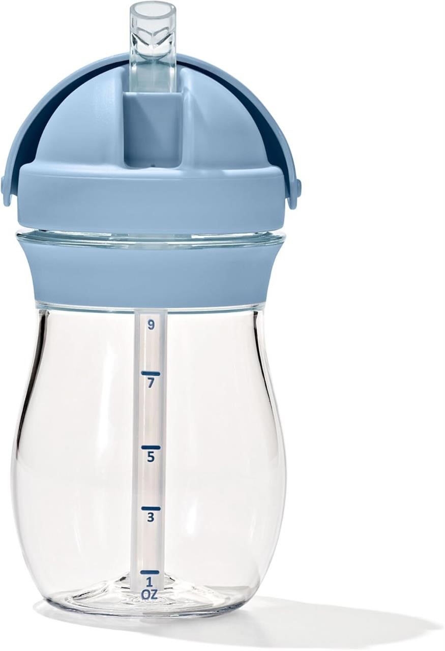OXO Tot - 9 oz Transitions Straw Cup - Spill-Proof Sippy Cup for Toddler from 6 Months and Up - Dusk - 63164300
