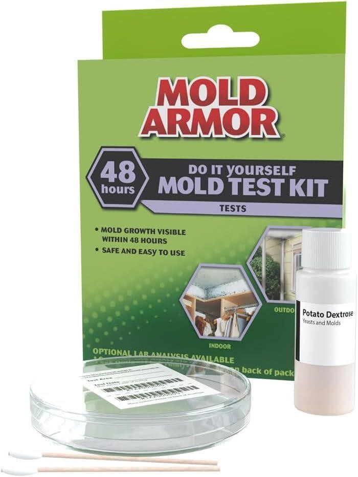 Mold Armor Do It Yourself Mold Test Kit, Test Surface Mold, Air Quality, and HVAC, Safe and Easy to Use, DIY at Home Mold Kit, Effective Both Indoors and Outdoors