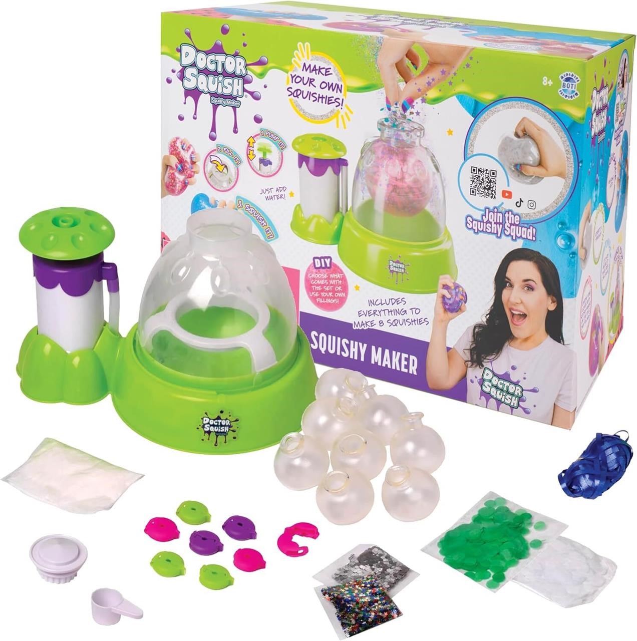 Doctor Squish - Squishy Maker Station - Make Your Own Squishies! Fill and Squish! Doctor Squish from YouTube!, Medium, Multicolor