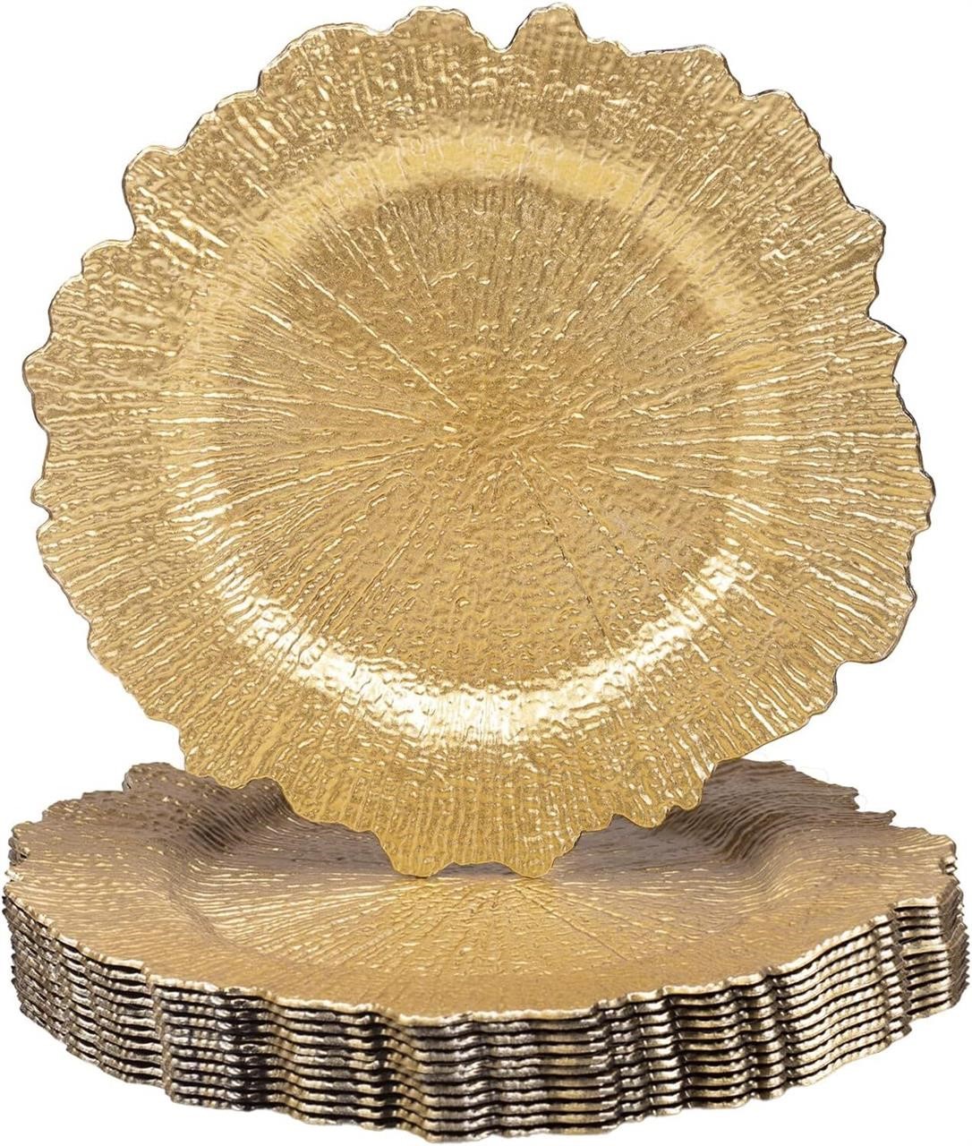 MAONAME 13 Gold Charger Plate