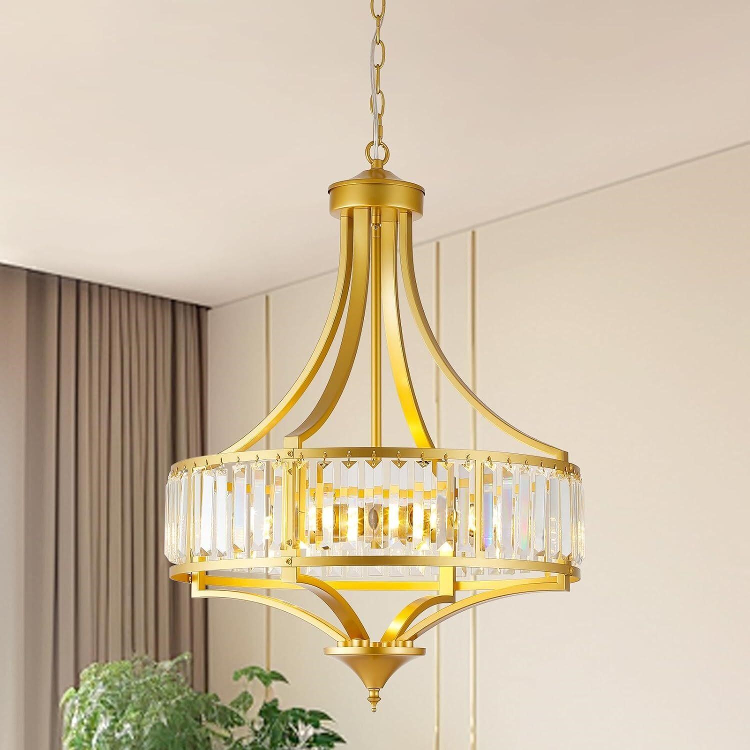 Modern Gold Cystal Chandelier