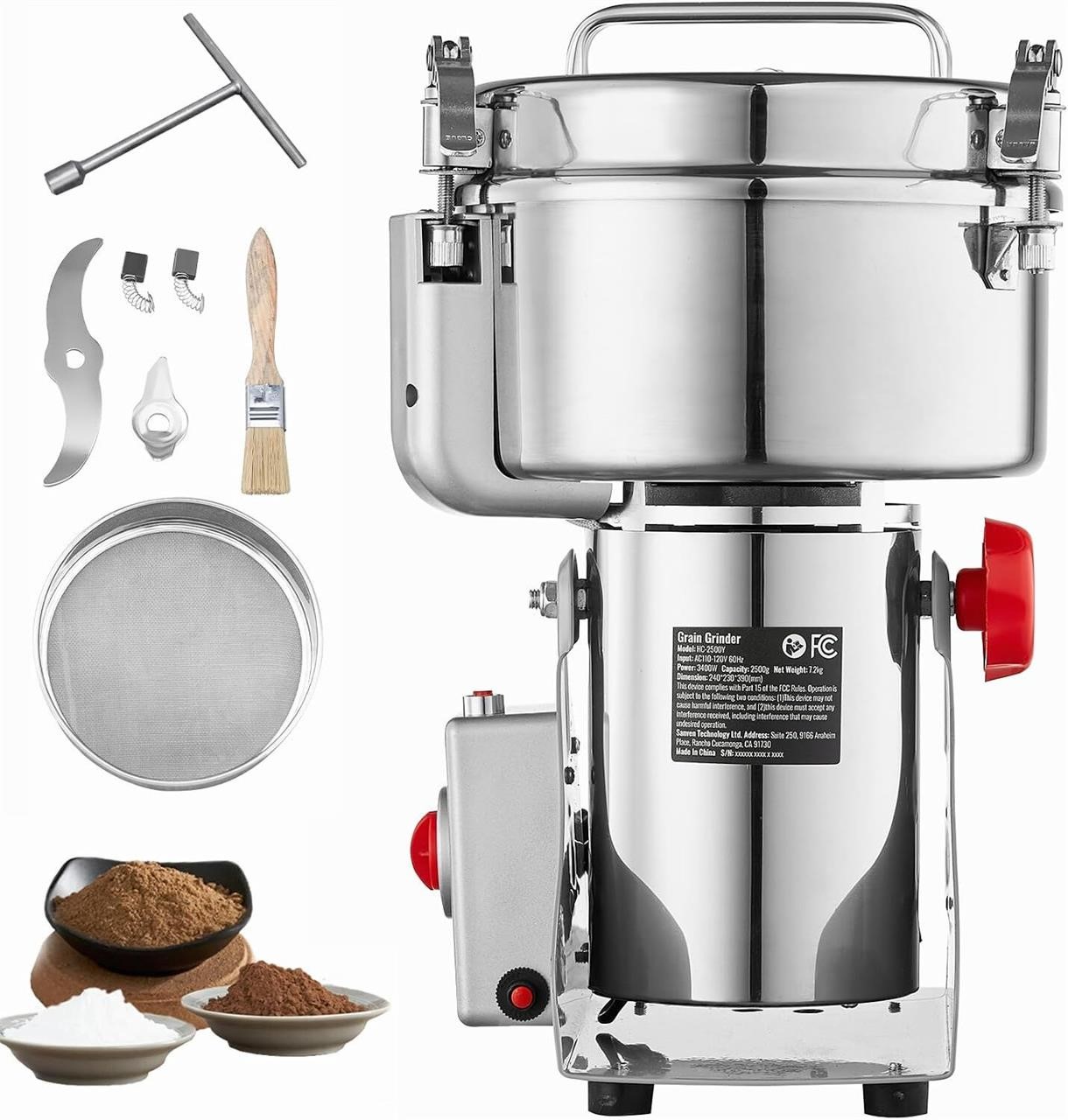 2500g Electric Grain Mill Grin