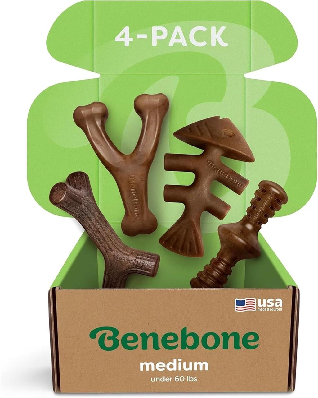 Benebone 4-Pack Durable Dog Ch
