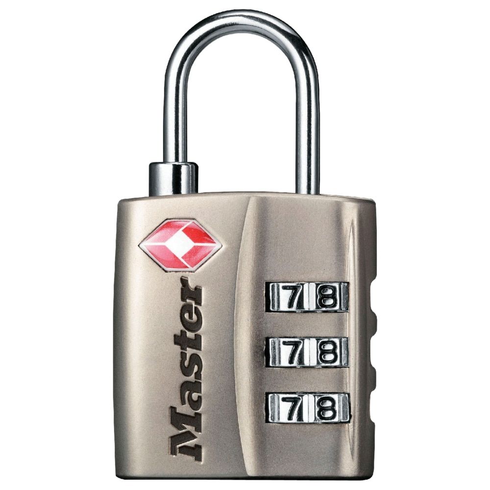 Master Lock Resettable Combination Padlock, 1-3/16-in Wide x 3/4-in Shackle