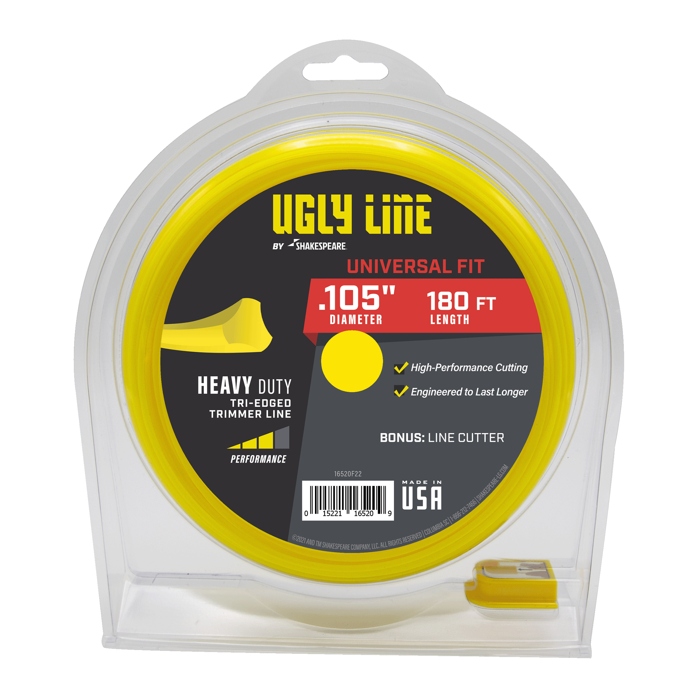 Shakespeare Ugly Line 0.105-in x 180-ft Bulk reel Trimmer Line