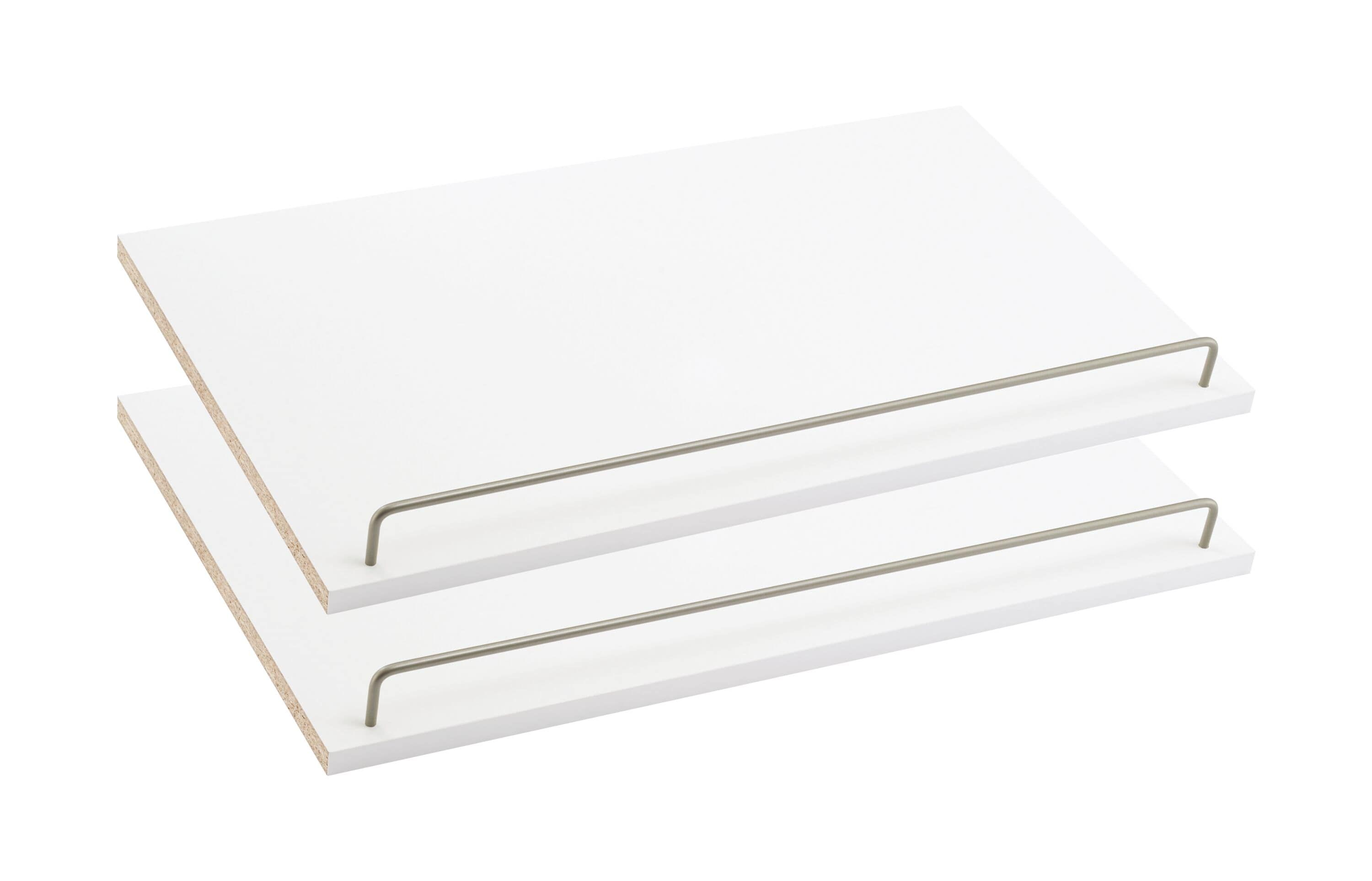 ClosetMaid BrightWood 2 -Pack White Wood Shoe Storage 23.74-in x 2.11-in