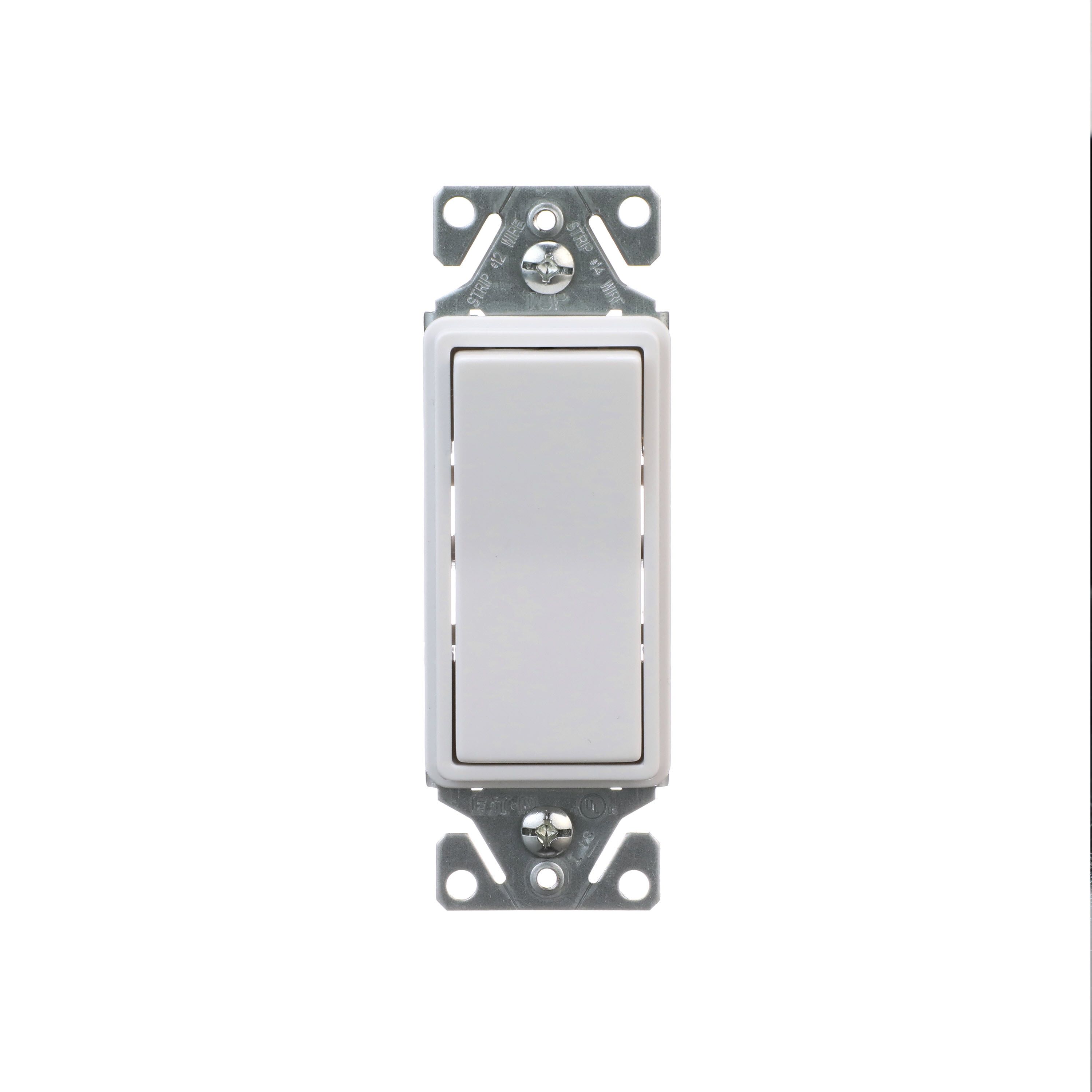 Eaton 15-amp Single-pole Illuminated Rocker Light Switch , White