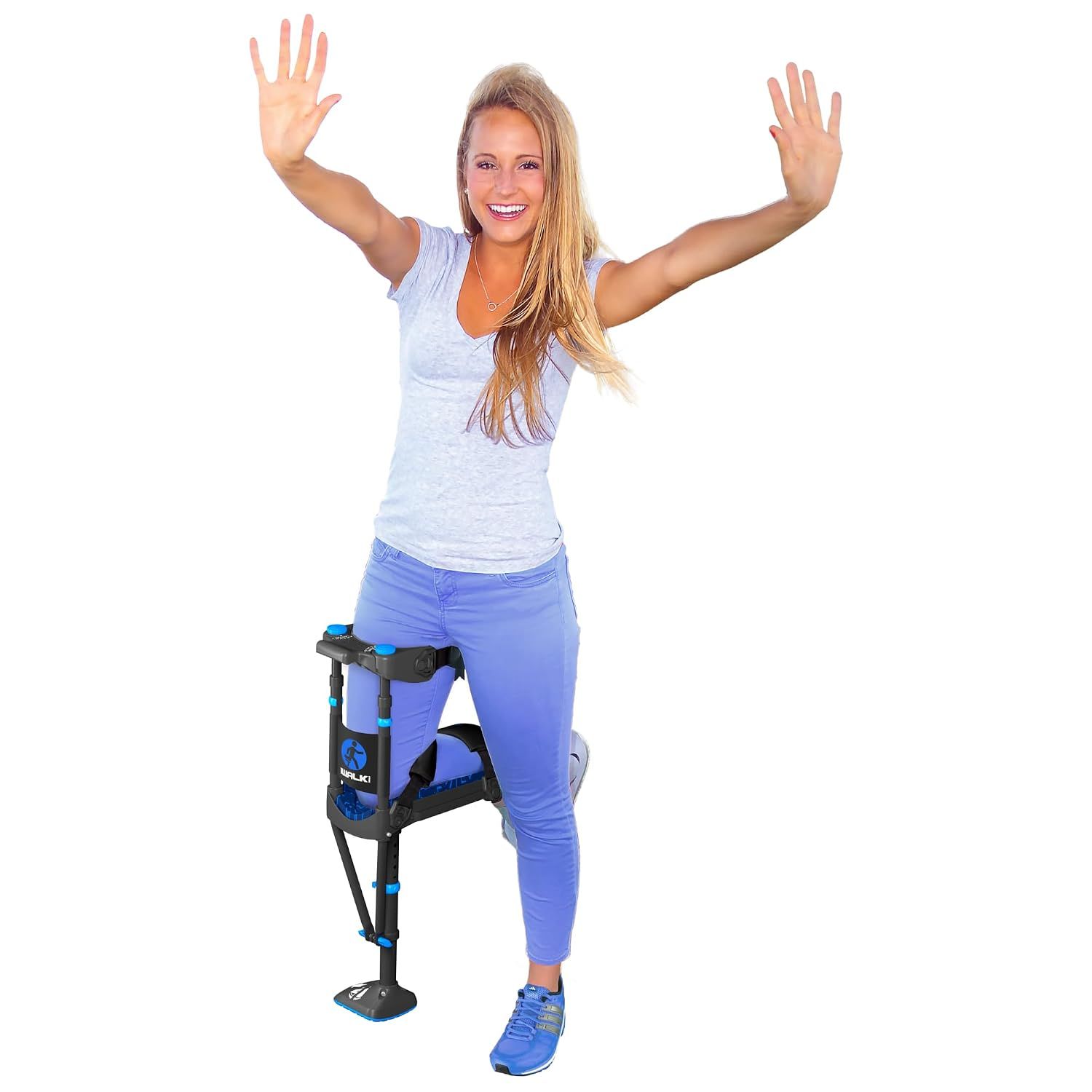 iWALK3.0 – The Original Hands Free Knee Crutch - Alternative to Crutches and Knee Scooters - iWALK Replaces Crutches for Adults - Peg Leg Crutch For Lower Leg Injuries - See All Qualifications for Use - Not for Elderly or Balance Impaired | MUST MEET ALL