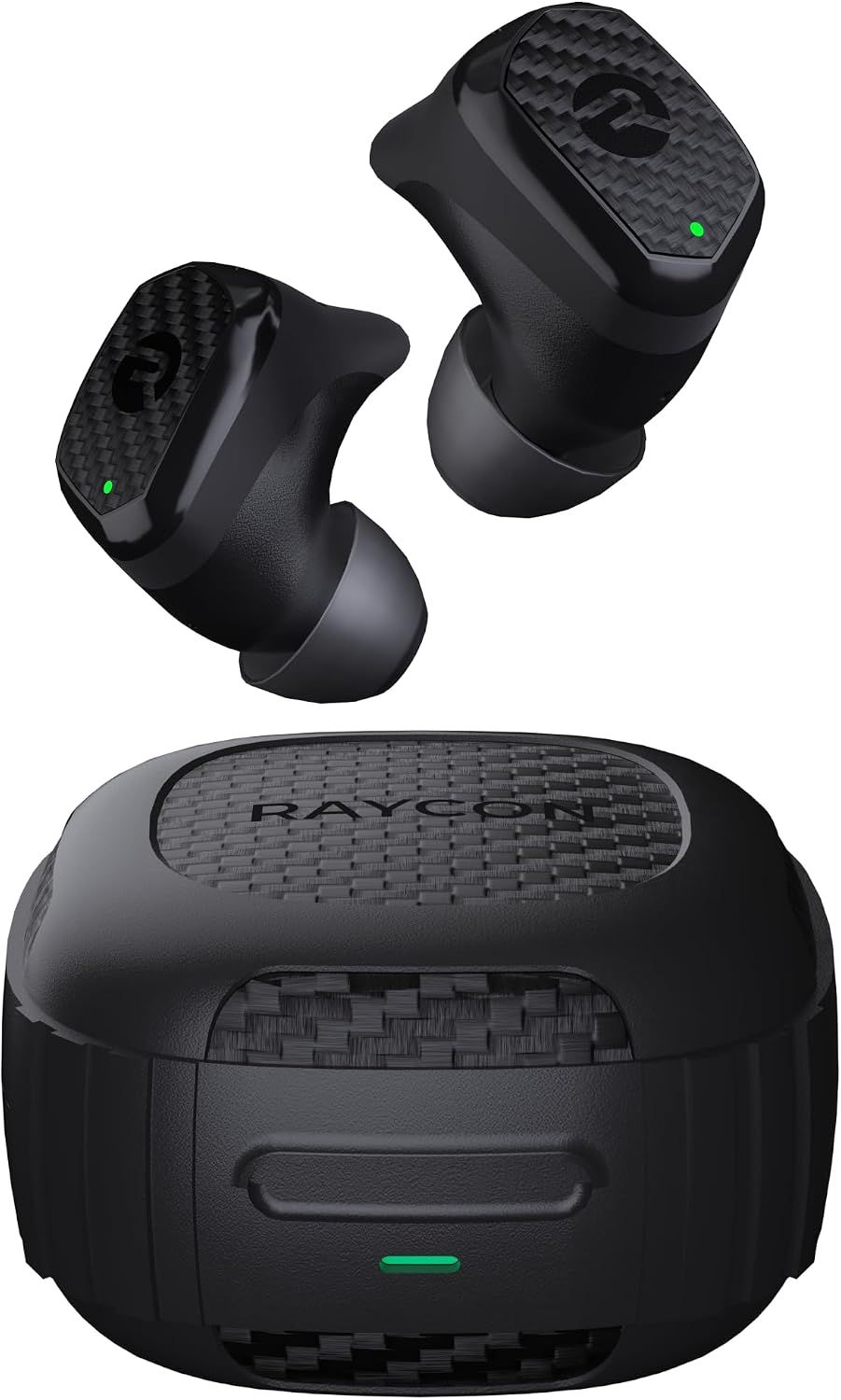 Raycon Impact Earbuds Military-Grade Impact Resistant, IP67 Bluetooth Earbuds with Stereo Sound, 90 Hours of Battery Life, Active Noise Cancellation (Black)