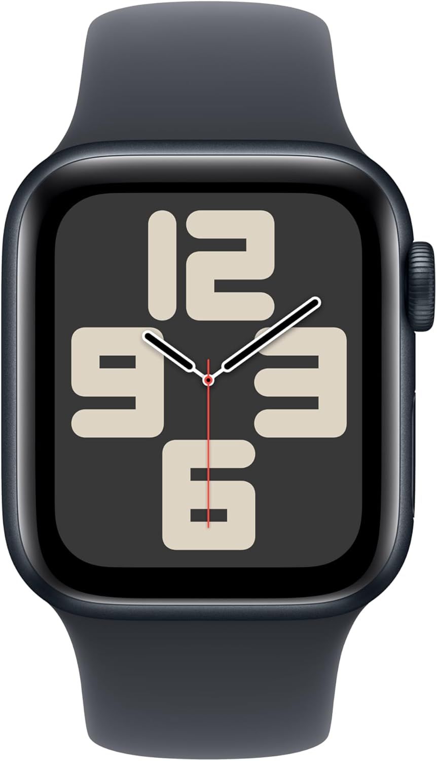 Apple Watch SE (2nd Gen) [GPS + Cellular 40mm] Smartwatch with Midnight Aluminum Case with Midnight Sport Band S/M. Fitness and Sleep Trackers, Crash Detection, Heart Rate Monitor, Retina Display