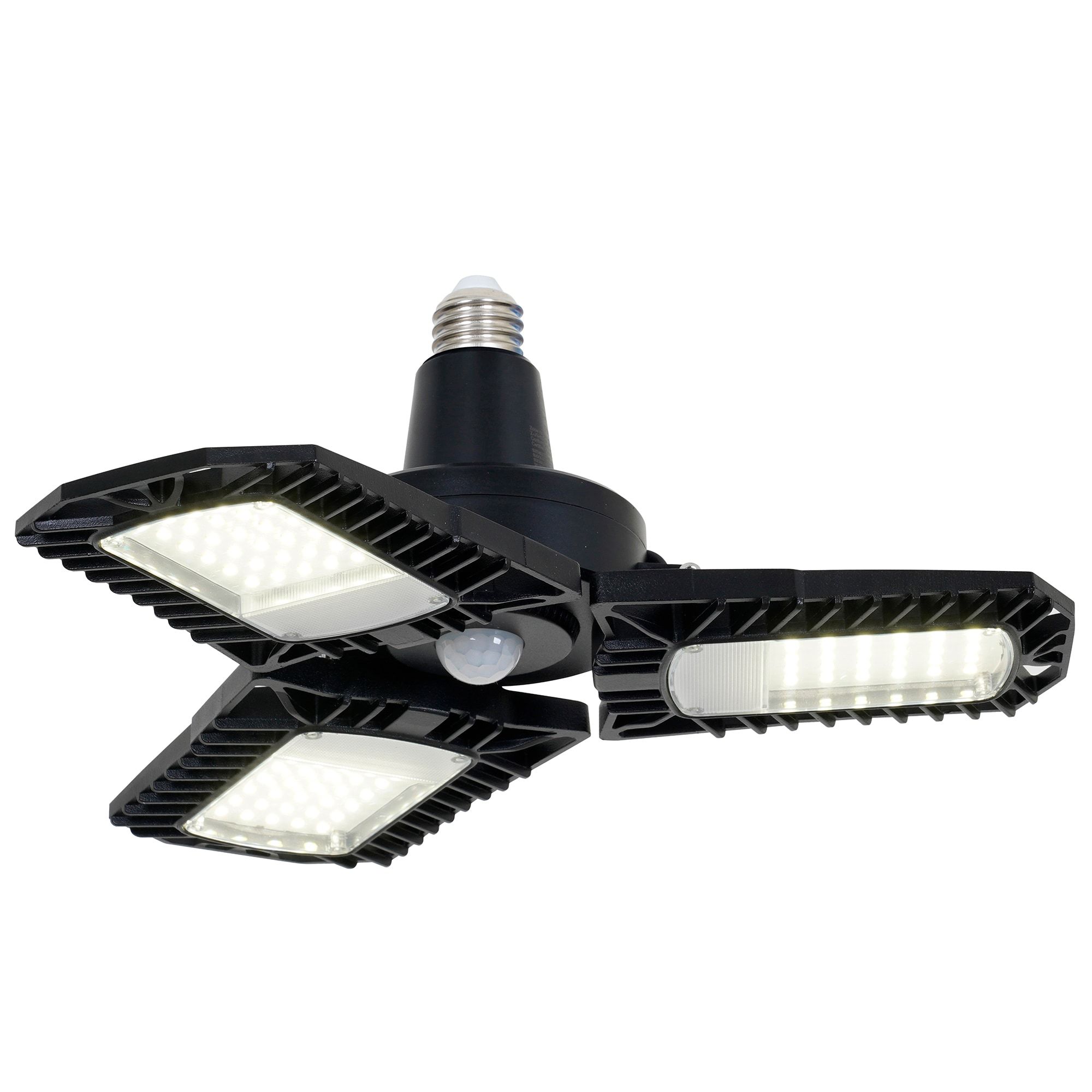 Utilitech 1-ft 8000 Lumens Black 3 -Light LED Diffuser Garage Shop Light