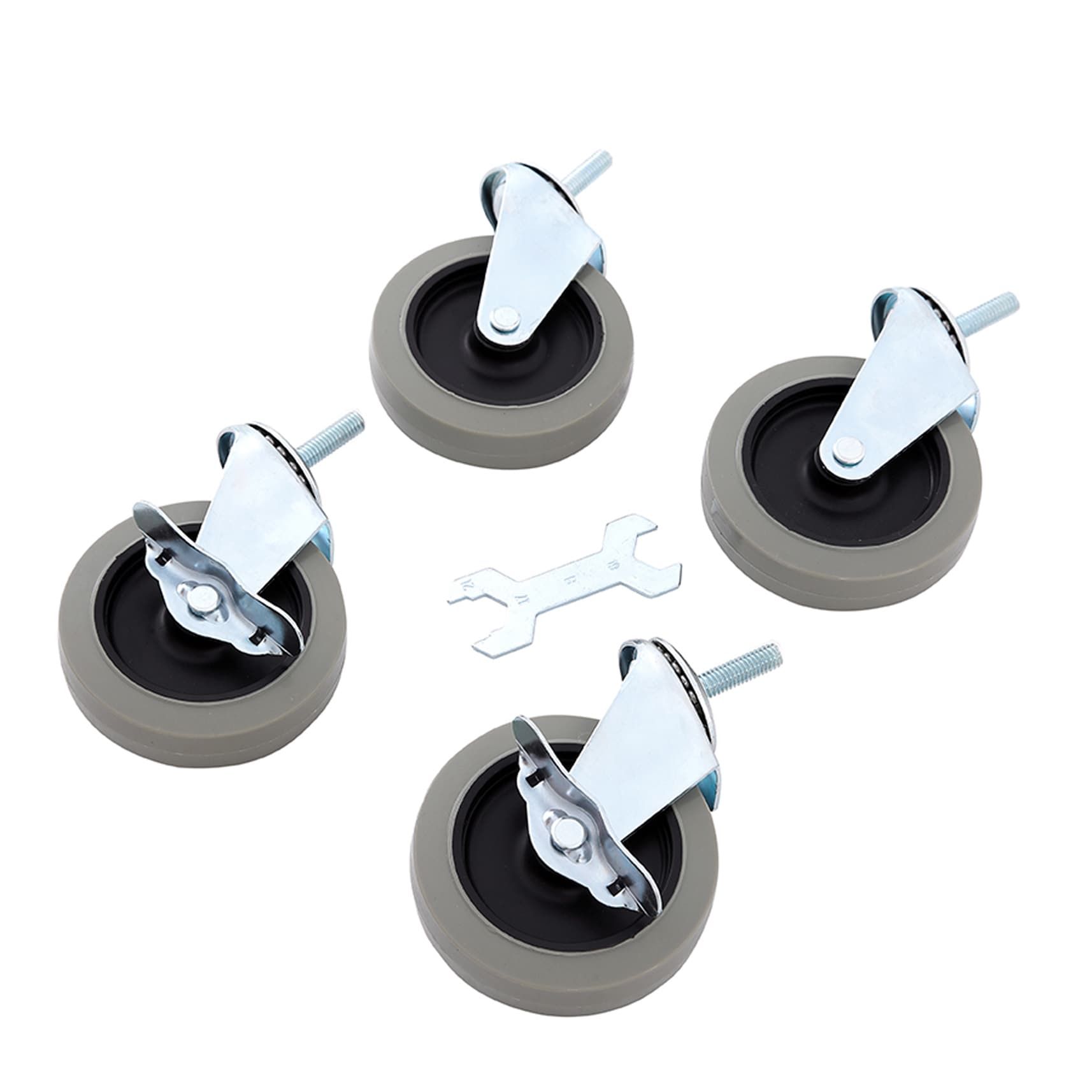 Style Selections 4 -Pack 4-in Rubber Swivel Caster