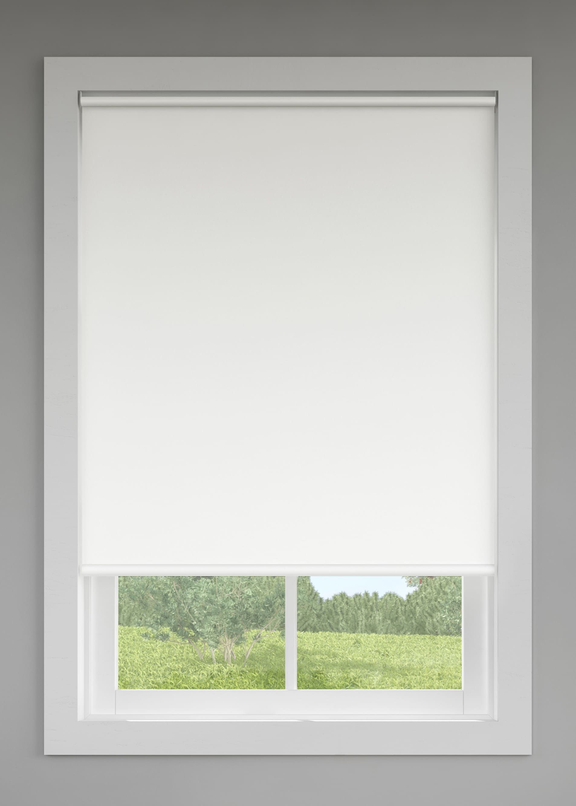 LEVOLOR Trim+Go 37-in x 78-in White Room Darkening Cordless Roller Shade