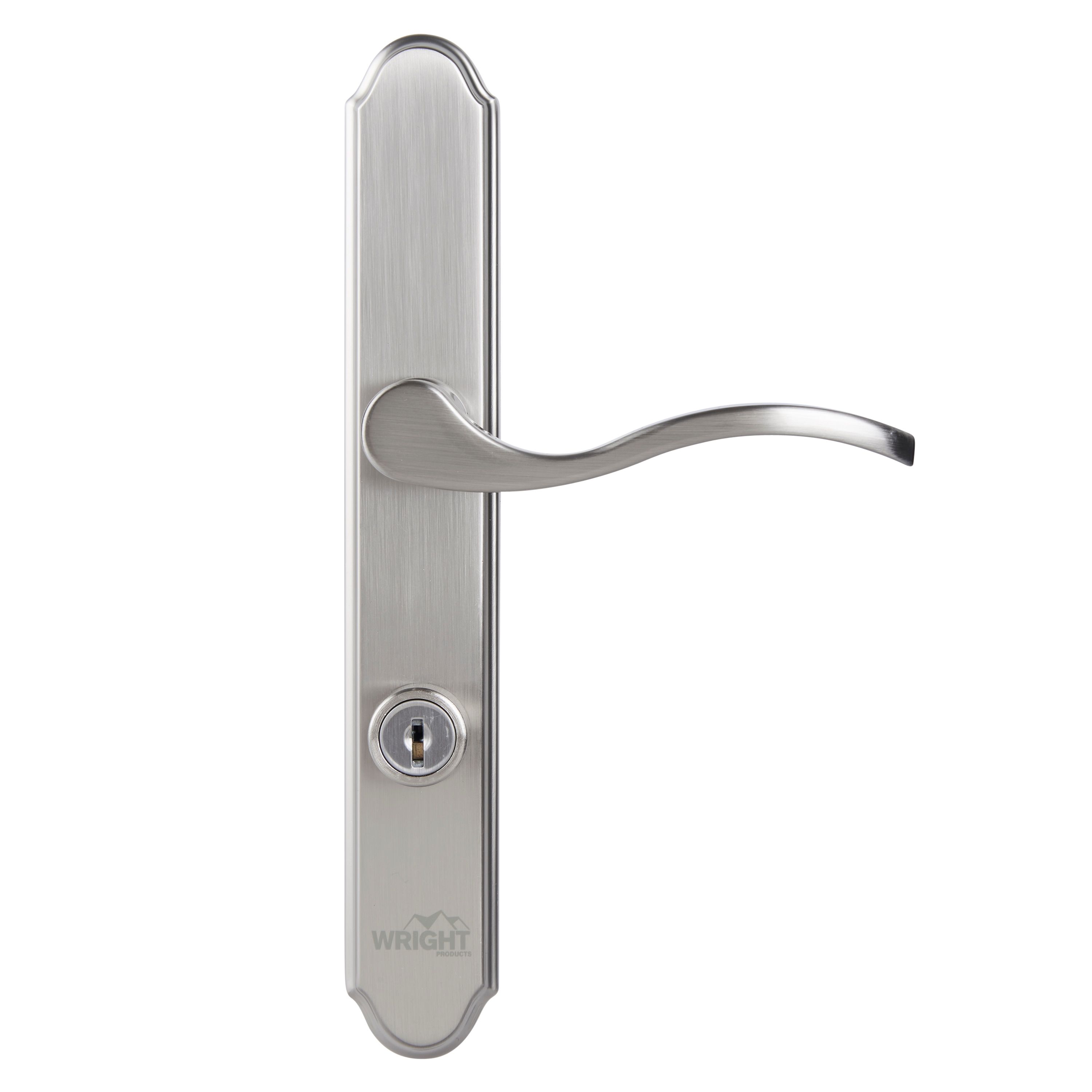WRIGHT PRODUCTS Storm Door Satin Nickel Lockable Storm door Replacement Handleset
