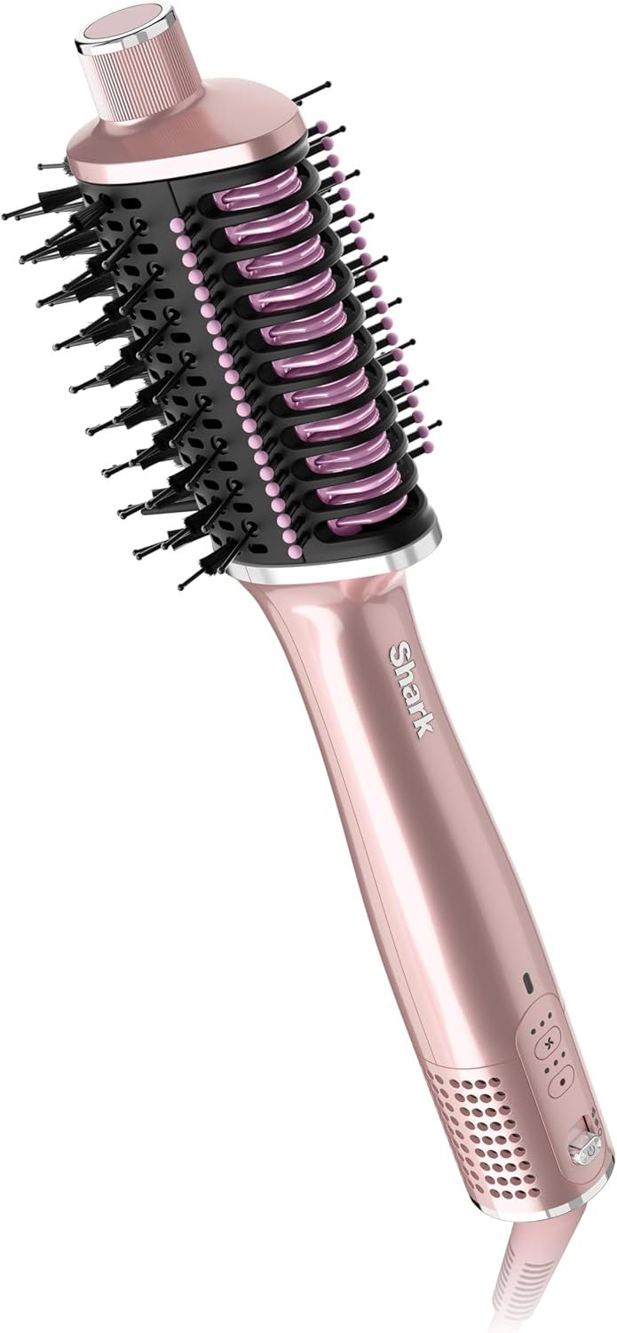 Shark Glossi 2-in-1 Hot Tool and Air Glosser, Ultra-Fast, Ultra-Glossy Blowouts at-Home, Heat-Controlled Ceramic, Curly, Coily, and Colour Friendly, HT302CPK (Canadian Version)