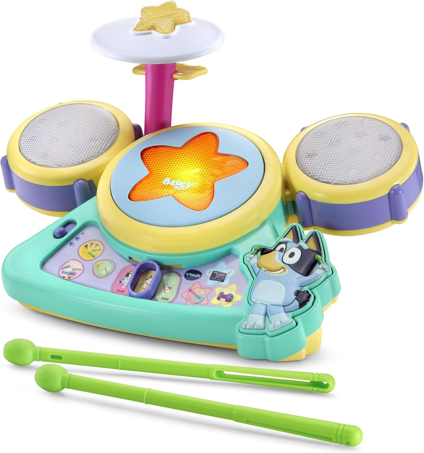 VTech Bluey Hooray Drum Set (English Version)