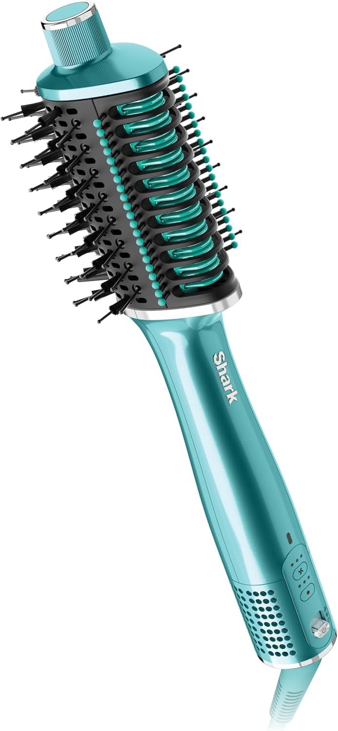 Shark Glossi 2-in-1 Hot Tool & Air Glosser – Wet & Dry Hair Styler with Heated Ceramic Plates & Airflow, Frizz Control, No Heat Damage, 24-Hr Gloss Lock, Volume & Smooth Blowouts for All Hair Types, HT302CTL