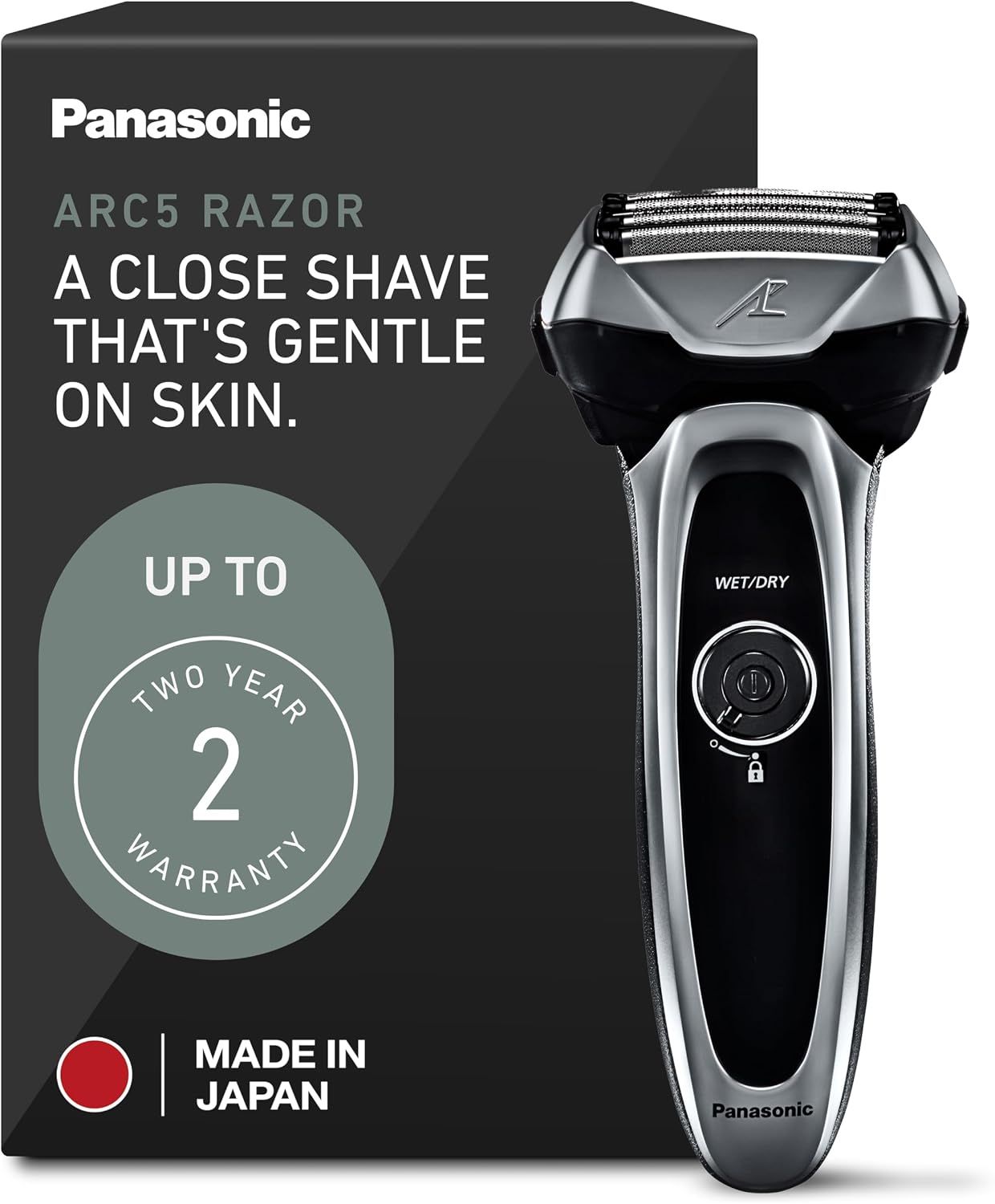 Panasonic Arc 5 Wet & Dry Shaver with Shave Sensor Technology, ES-LV65