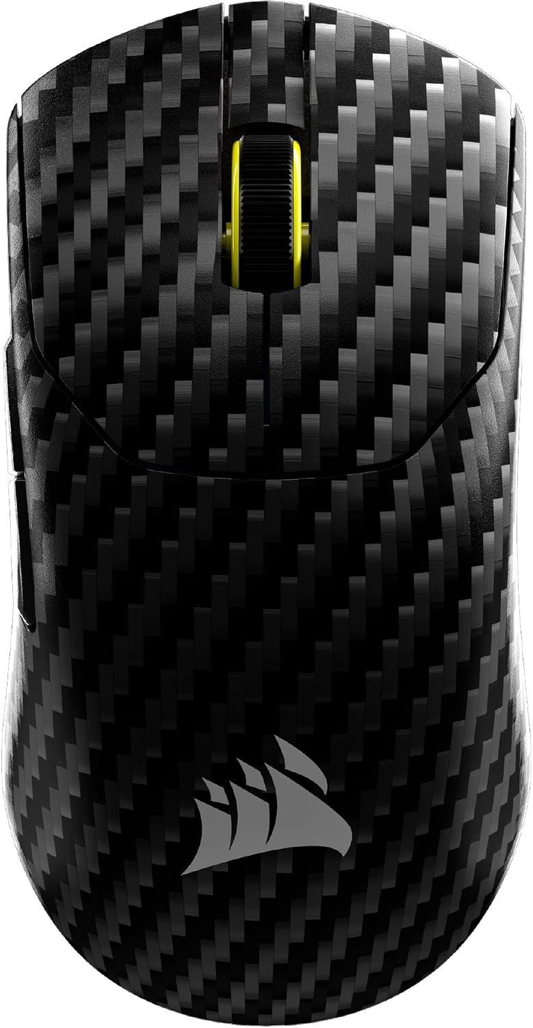 CORSAIR Sabre v2 PRO Wireless CF FPS Gaming Mouse – 33,000 DPI Marksman S Sensor, 8,000Hz Hyper-Polling, Carbon Fiber Unibody, Lightweight, Up to 120hr Battery – Black