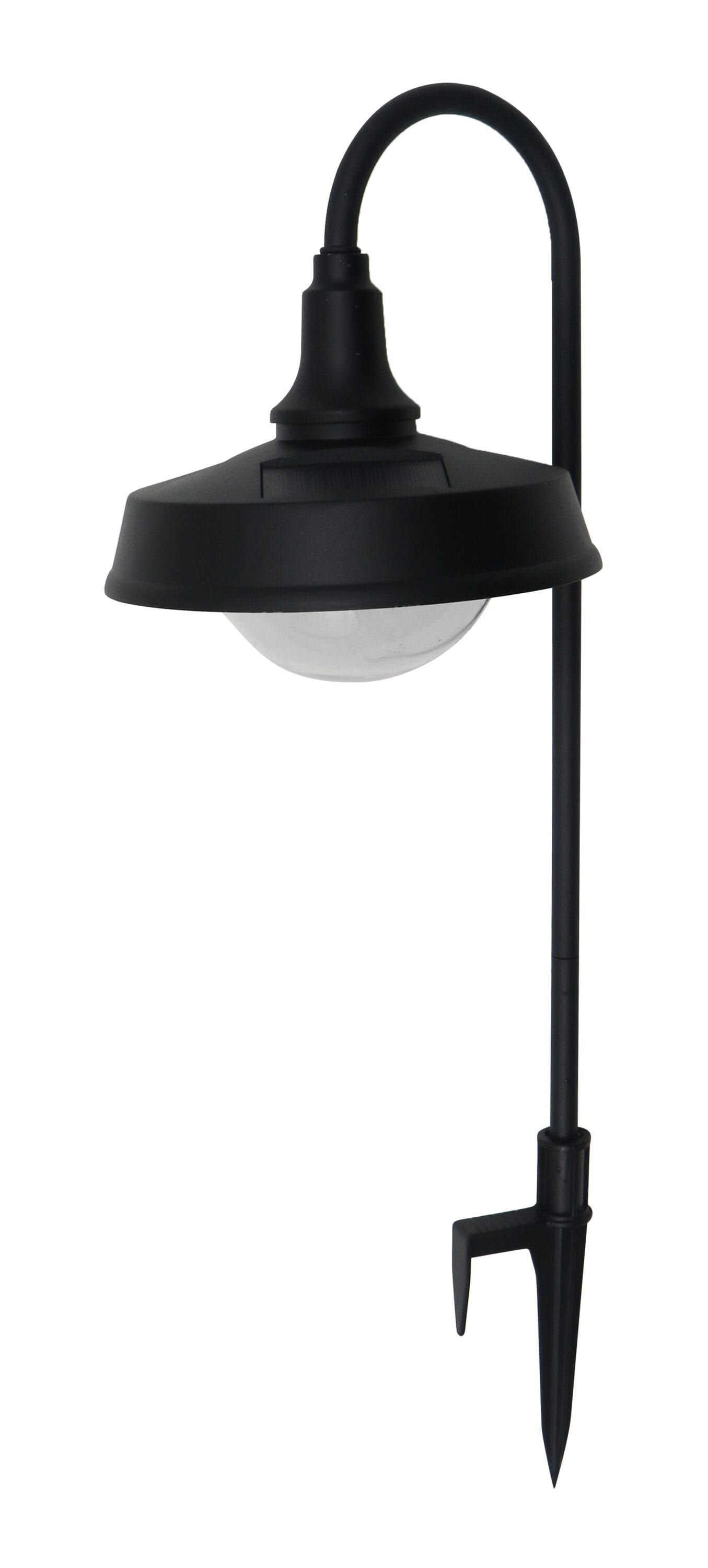 Harbor Breeze Farmhouse 20 -Lumens Black Solar LED Outdoor Path Light with Dusk-to-Dawn Sensor 3000-K