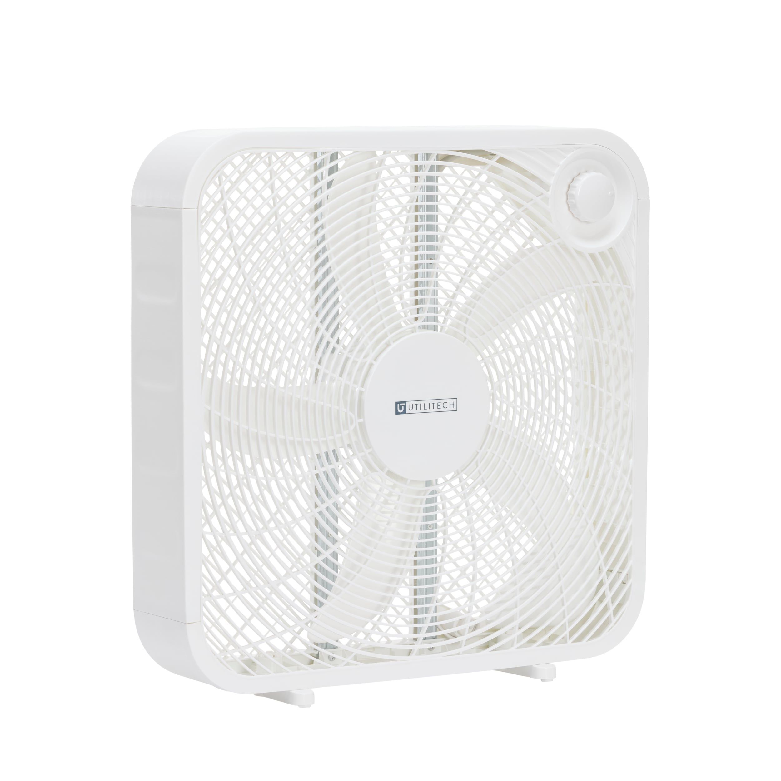 Utilitech 20-in High Velocity Indoor Box Fan, in White