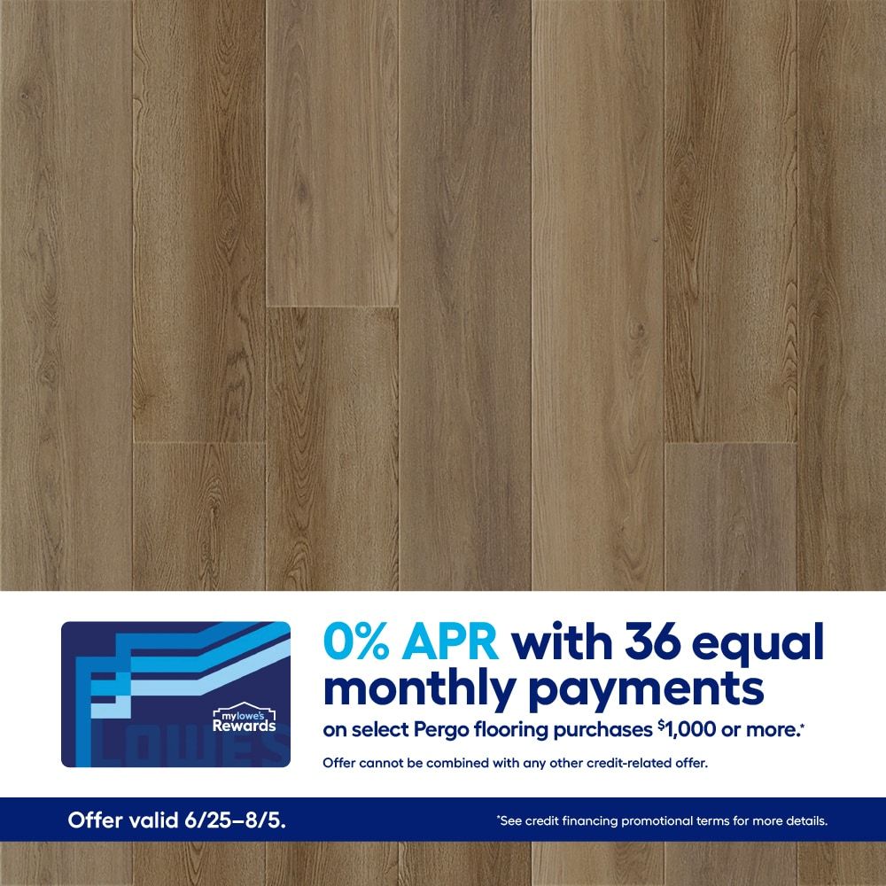 Pergo DuraCraft Nottingham Oak 22-mil x 8-3/4-in W x 47-in L Waterproof Click Lock Luxury Vinyl Plank Flooring ( 17.22-sq ft Per Carton )