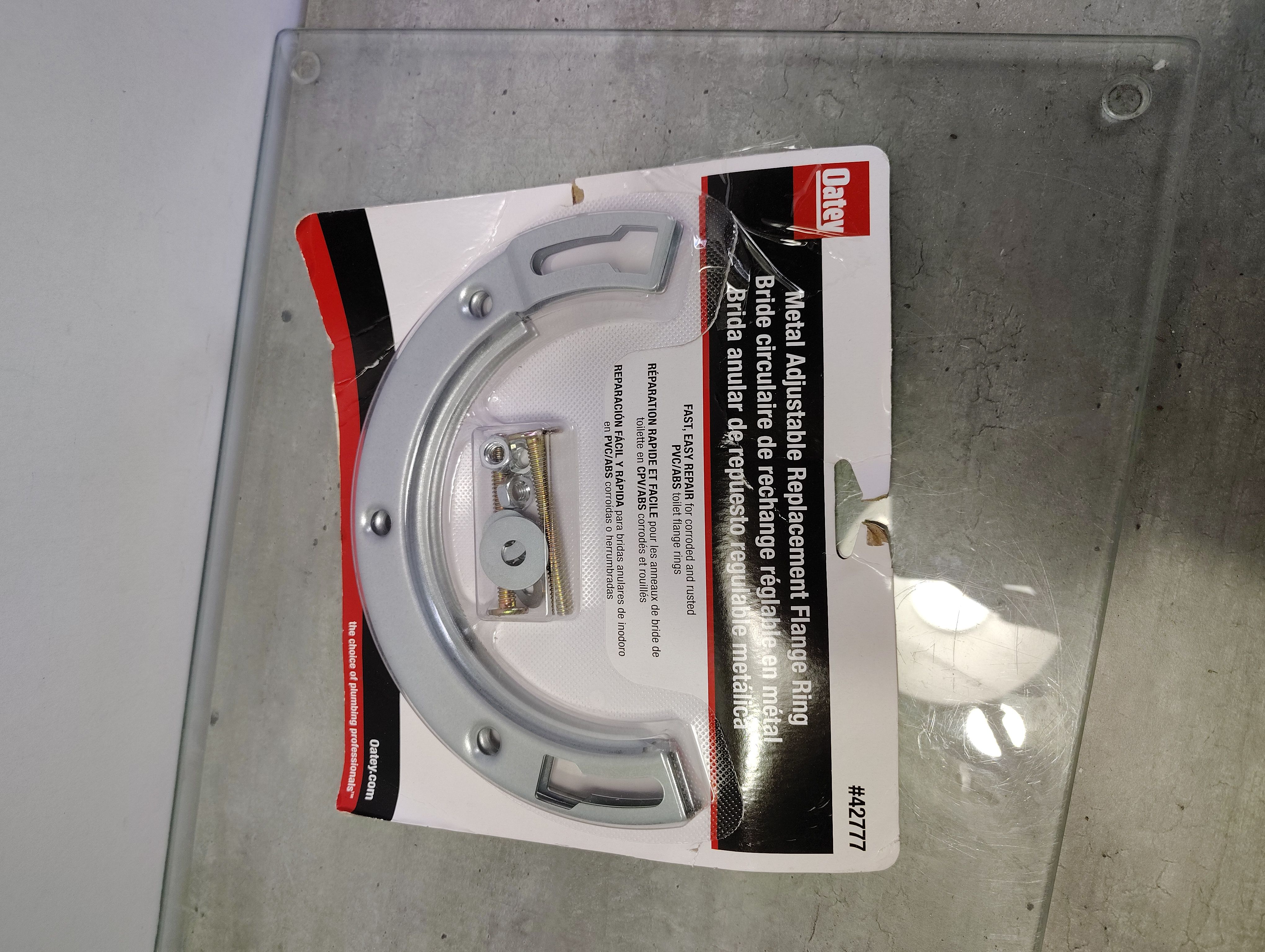 Oatey Moss Bay 6.95-in Silver Galvanized steel Flange repair ring