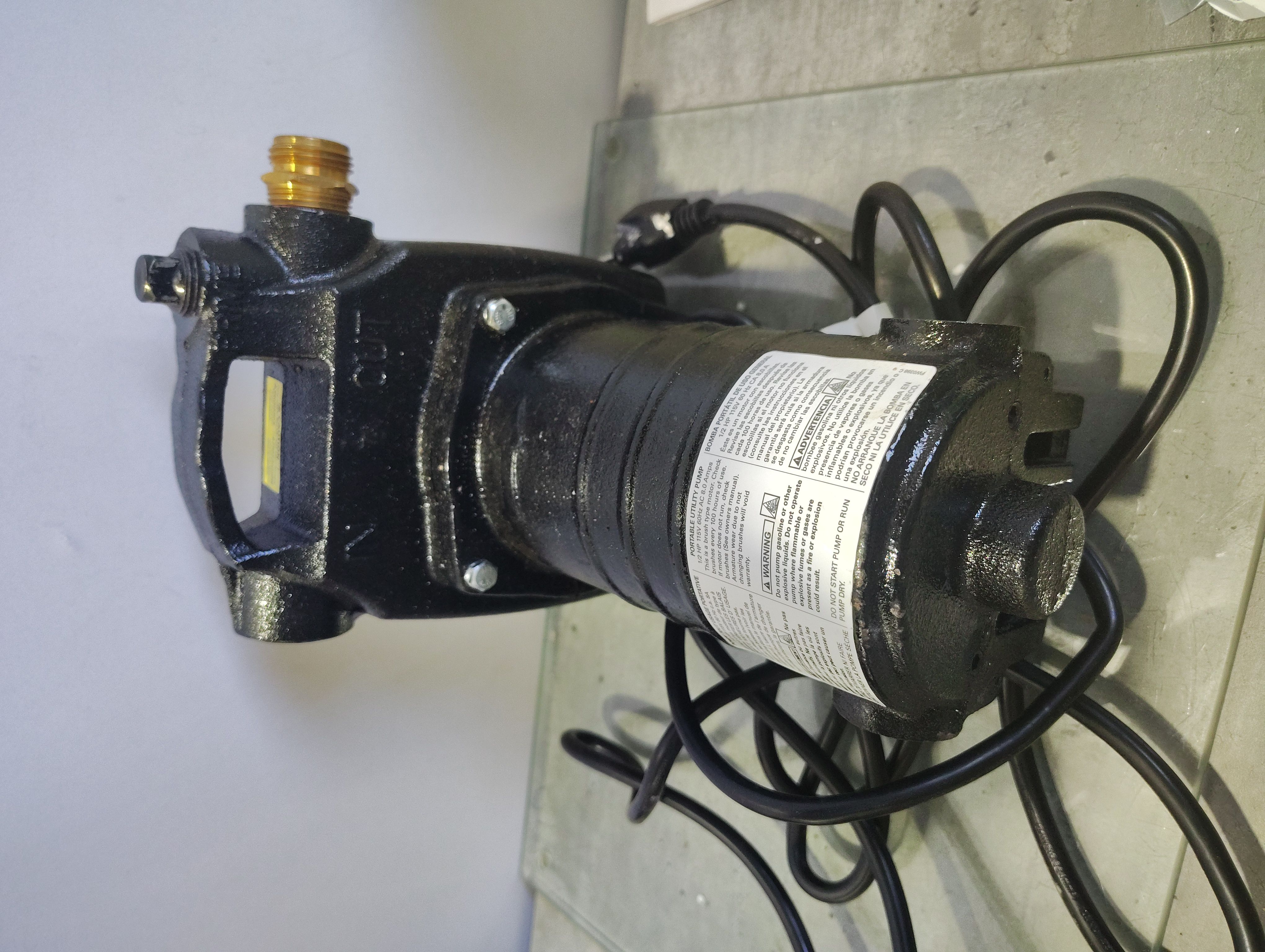 Utilitech 0.5-HPCast Iron Electric Utility Pump 148007