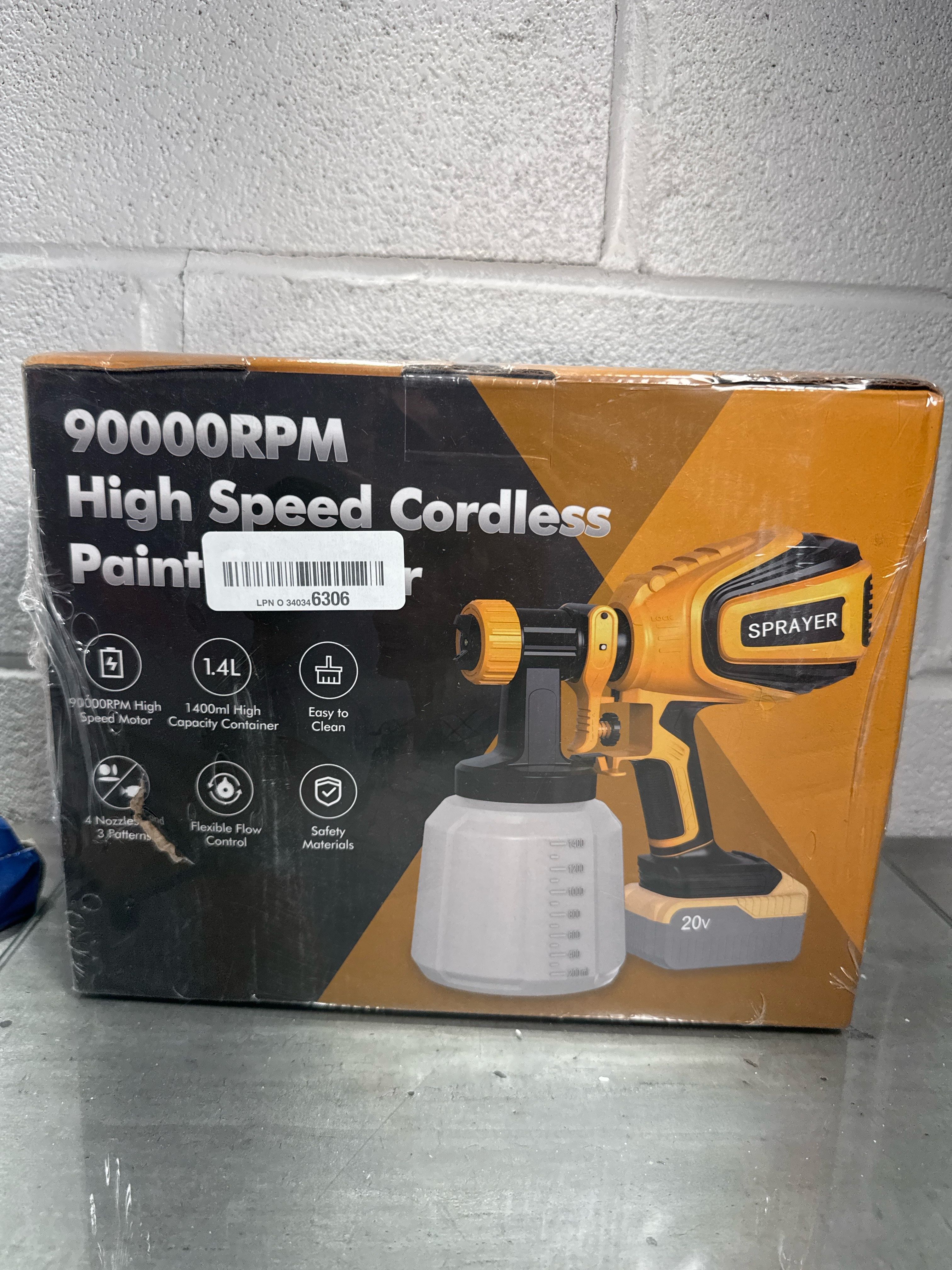 Cordless Paint Sprayer for Dewalt 20V MAX Battery Electric Spray Paint