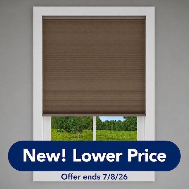 LEVOLOR Trim+Go 72-in x 72-in Toffee Blackout Cordless Cellular Shade